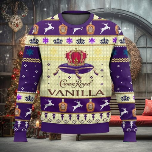 Crown Royal Vanilla Christmas Ugly Sweater Special Gift For Xmas