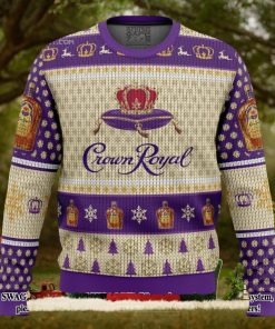 Crown Royal Whiskey Woolen Christmas Ugly Sweater