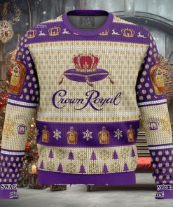 Crown Royal Whiskey Woolen Christmas Ugly Sweater