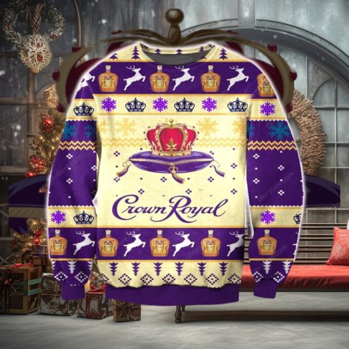 Crown royal whiskey Wool Holiday Sweater