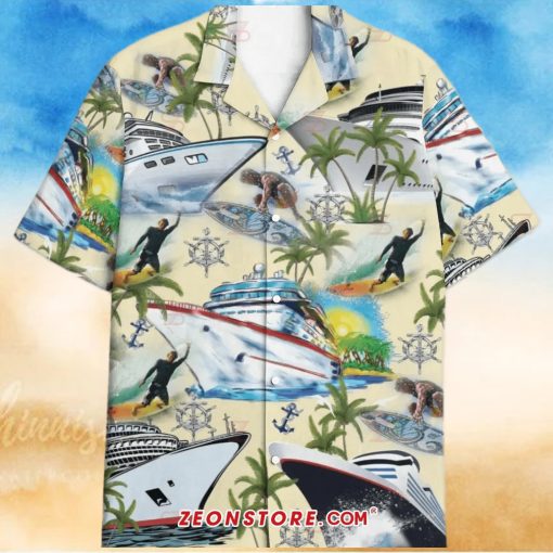 Cruising Surfing Hawaiian Shirt