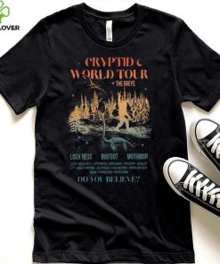 Cryptid World Tour The Greys Loch Ness Bigfoot Mothman T Shirt