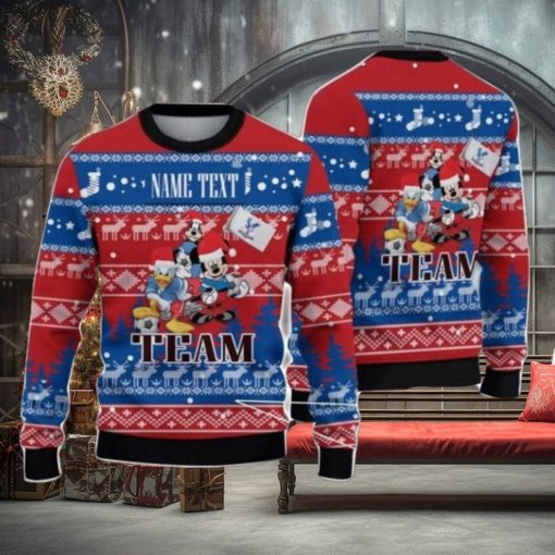 Crystal Palace FC Disney Team Custom Name Ugly Christmas Sweater