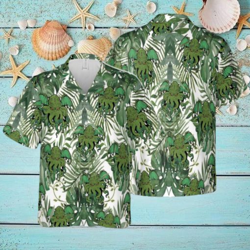 Cthulhu Design Hawaiian 3D Shirt Style 8For Men And Women Gift Short Sleeve Beach Shirt