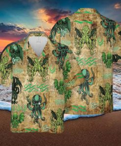 Cthulhu Hawaiian 3D Shirt Style 6 For Men And Women Gift Short Sleeve Beach Shirt