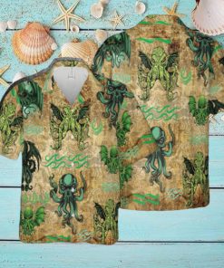 Cthulhu Hawaiian 3D Shirt Style 6 For Men And Women Gift Short Sleeve Beach Shirt