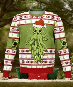 Cthulhu Noel Xmas Knitting Pattern 3D Print Ugly Sweater