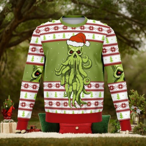 Cthulhu Noel Xmas Knitting Pattern 3D Print Ugly Sweater