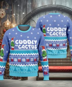 Cuddly as a Cactus Grinch Ugly Christmas Sweater