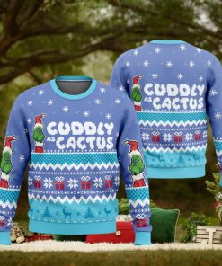 Cuddly as a Cactus Grinch Ugly Christmas Sweater