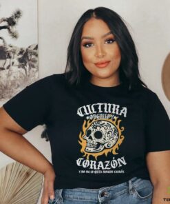 Cultura Orgullo Y Corazon Raza skull shirt