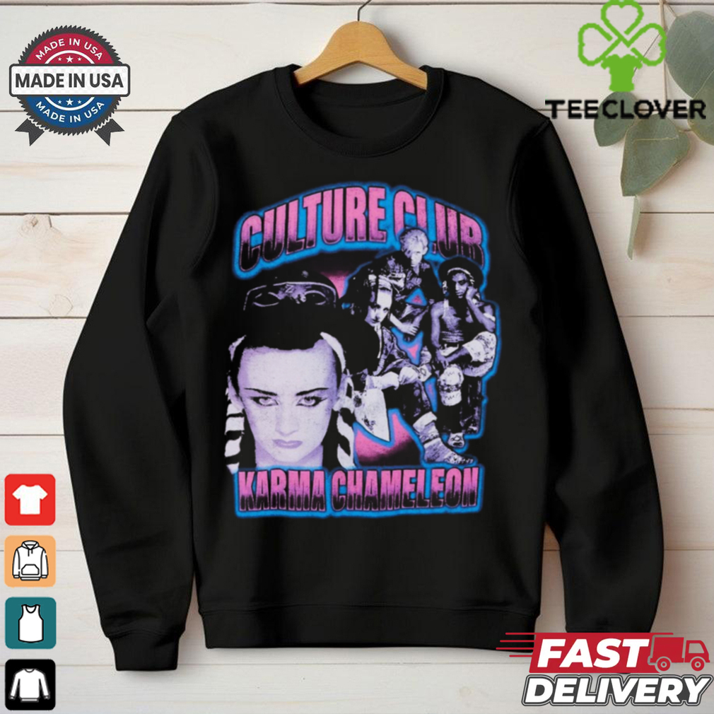 Culture Club Karma Chameleon Relaxed Fit Girls T Shirt Culture Club Karma Chameleon Relaxed Fit Girls T Shirt