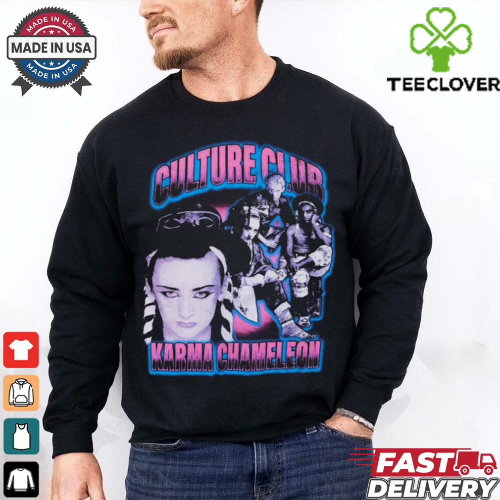 Culture Club Karma Chameleon Relaxed Fit Girls T Shirt Culture Club Karma Chameleon Relaxed Fit Girls T Shirt