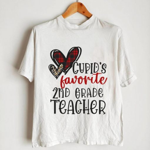 Cupids Favorite 2nd Grade Teacher Valentines Day Shirt
