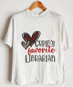 Cupids Favorite Librarian Valentines Day Shirt