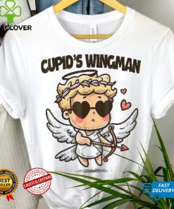 Cupid’s Wingman Watercolor Style Funny Valentine’s Day Shirt