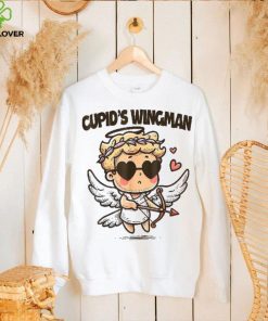 Cupid’s Wingman Watercolor Style Funny Valentine’s Day Shirt