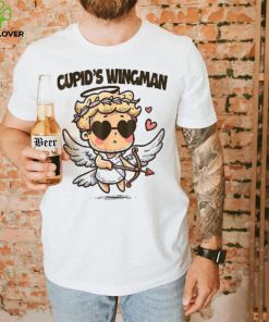 Cupid’s Wingman Watercolor Style Funny Valentine’s Day Shirt