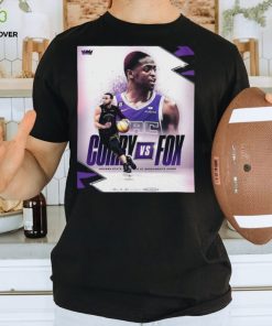 Curry vs fox golden state warriors at sacramento kings basketball shirt