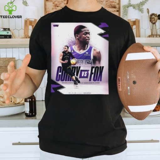 Curry vs fox golden state warriors at sacramento kings basketball shirt