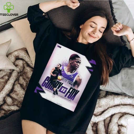 Curry vs fox golden state warriors at sacramento kings basketball shirt