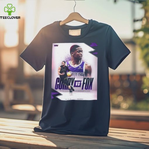 Curry vs fox golden state warriors at sacramento kings basketball shirt