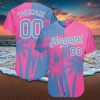 Custom Light Blue White Royal Mesh Authentic Throwback Baseball Jersey