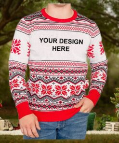 Custom Adult Poly Knit Logo Christmas Sweater