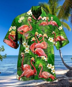 Custom Aloha Fabulous Flamingo Unisex Hawaiian Shirt