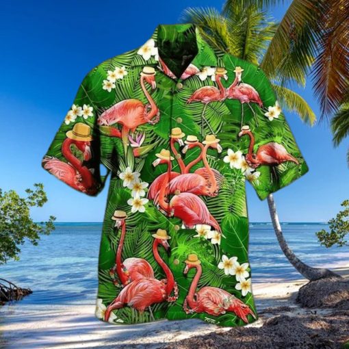 Custom Aloha Fabulous Flamingo Unisex Hawaiian Shirt