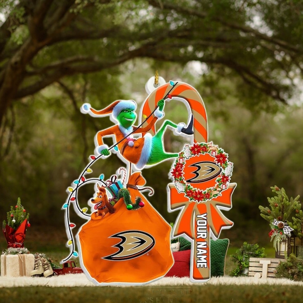 Custom Anaheim Ducks Ice Hockey Christmas Ornament Custom Anaheim Ducks Ice Hockey Christmas Ornament