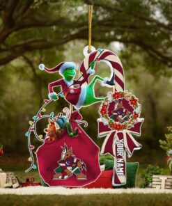 Custom Arizona Coyotes Ice Hockey Christmas Ornament