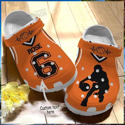 Custom Basketball Legends Orange Crocs