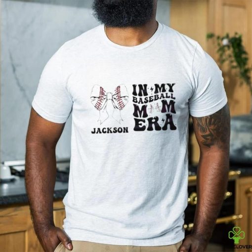 Custom Bow In My Baseball Mom Era Shirt