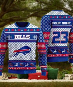 Custom Buffalo Bills Tacky Christmas Sweater