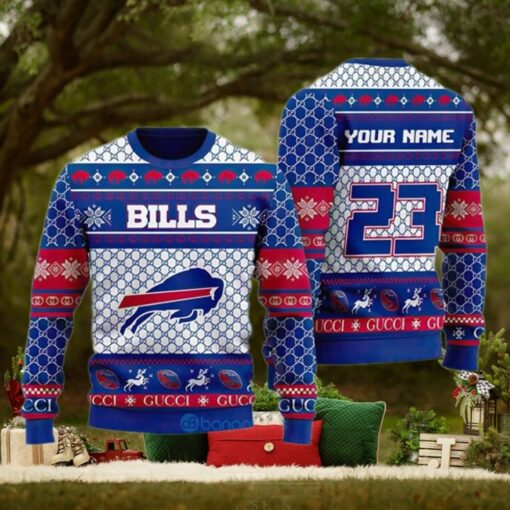 Custom Buffalo Bills Tacky Christmas Sweater