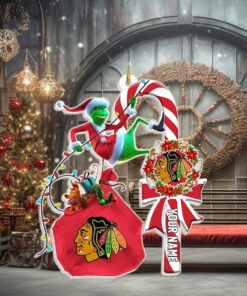Custom Chicago Blackhawks Ice Hockey Christmas Ornament