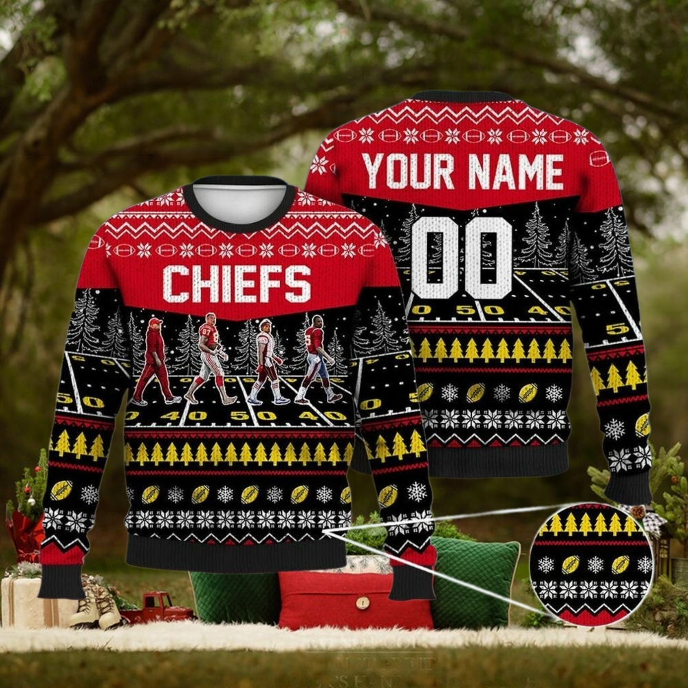 Custom Chiefs Walking Abbey Road Ugly Christmas Sweater Football – Ugly Christmas Sweater Custom Chiefs Walking Abbey Road Ugly Christmas Sweater Football – Ugly Christmas Sweater