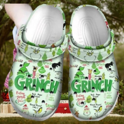 Custom Christmas Grinch Shoes Crocs