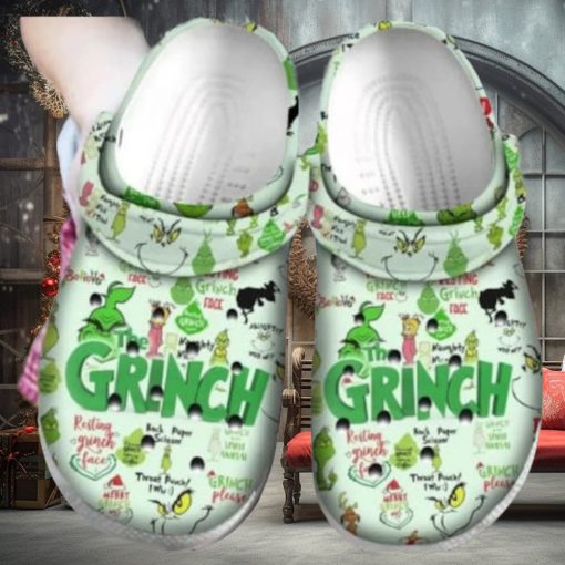 Custom Christmas Grinch Shoes Crocs