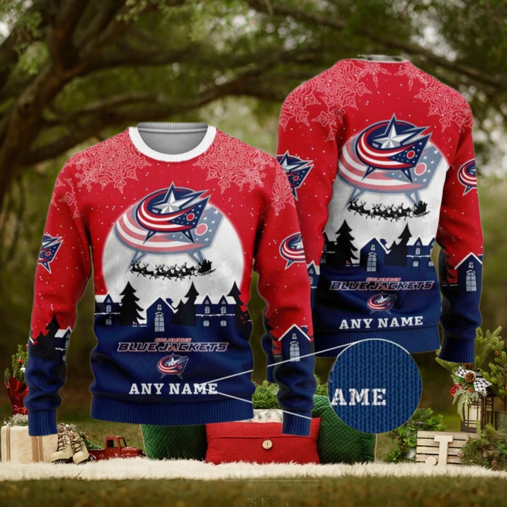 Custom Columbus Blue Jackets Sweater, NHL Apparel and Funny Xmas Gifts Custom Columbus Blue Jackets Sweater, NHL Apparel and Funny Xmas Gifts