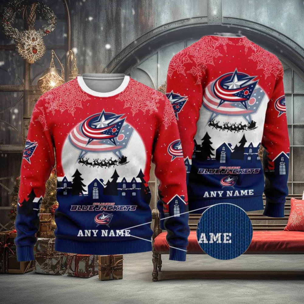 Custom Columbus Blue Jackets Sweater, NHL Apparel and Funny Xmas Gifts Custom Columbus Blue Jackets Sweater, NHL Apparel and Funny Xmas Gifts