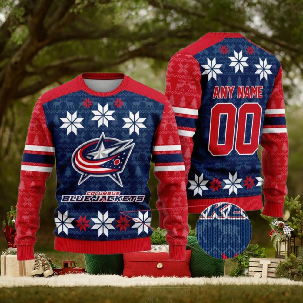 Custom Columbus Blue Jackets Sweater for Fans, Perfect Christmas Gift Custom Columbus Blue Jackets Sweater for Fans, Perfect Christmas Gift