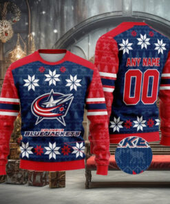 Custom Columbus Blue Jackets Sweater for Fans, Perfect Christmas Gift