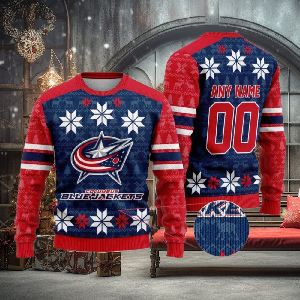 Custom Columbus Blue Jackets Sweater for Fans, Perfect Christmas Gift Custom Columbus Blue Jackets Sweater for Fans, Perfect Christmas Gift