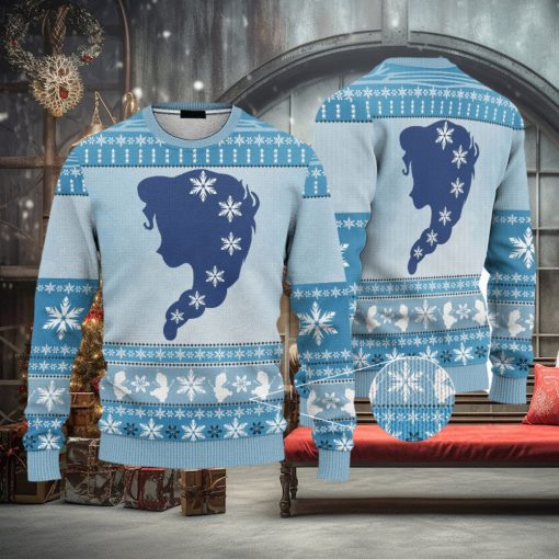 Custom Cosplay Elsa Ugly 3D Sweater AOP Best Gift For Christmas