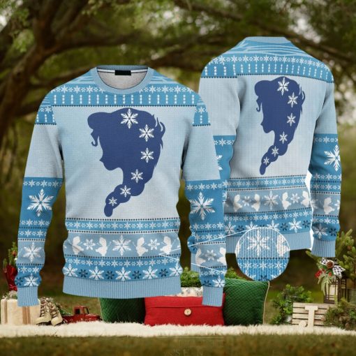 Custom Cosplay Elsa Ugly 3D Sweater AOP Best Gift For Christmas