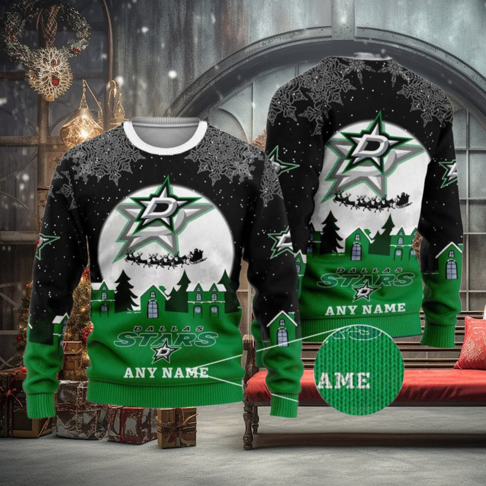 Custom Dallas Stars Sweater for Christmas, Funny Xmas Sweater for Fans Custom Dallas Stars Sweater for Christmas, Funny Xmas Sweater for Fans