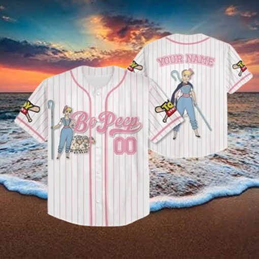 Custom Disney Toy Story Bo Peep Baseball Jersey