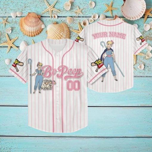 Custom Disney Toy Story Bo Peep Baseball Jersey